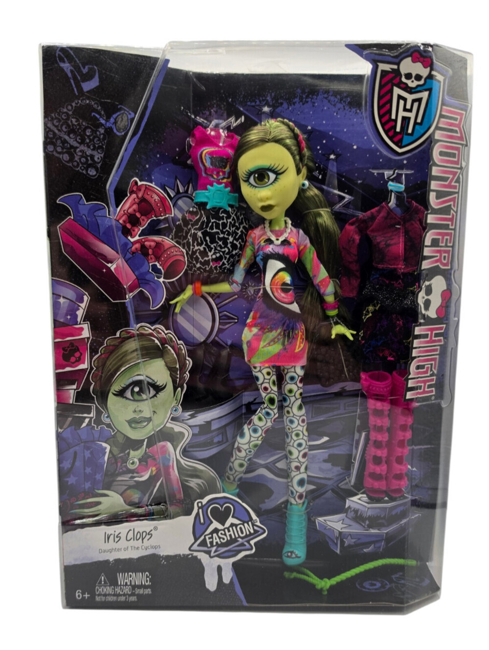 Monster High Iris Clops i heart fashion doll new in box mattel 2014